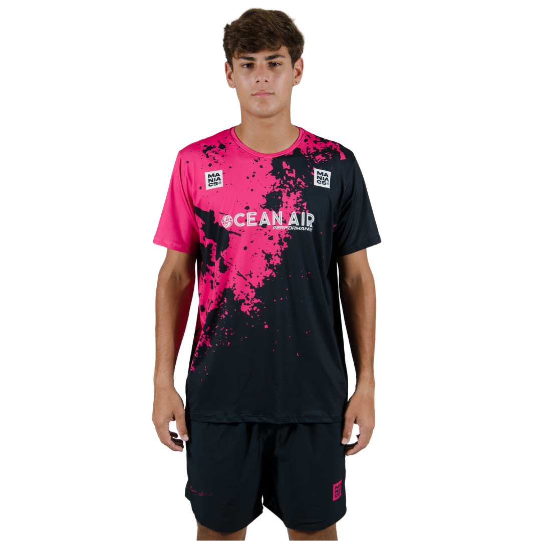 NACHO GUEDEZ 2024 SUMMER MEN SET BLACK / PINK