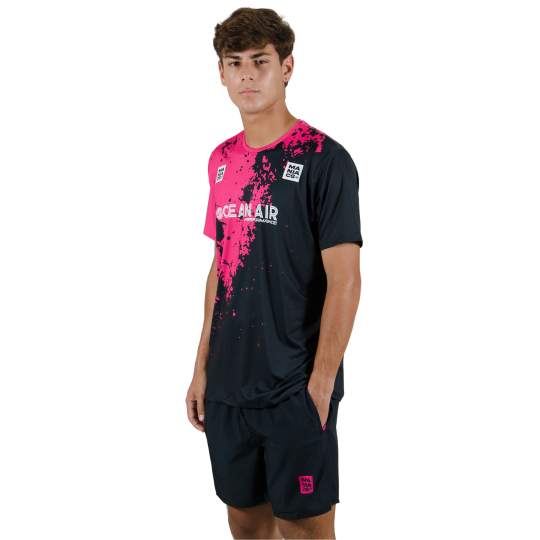 NACHO GUEDEZ 2024 SUMMER MEN SET BLACK / PINK