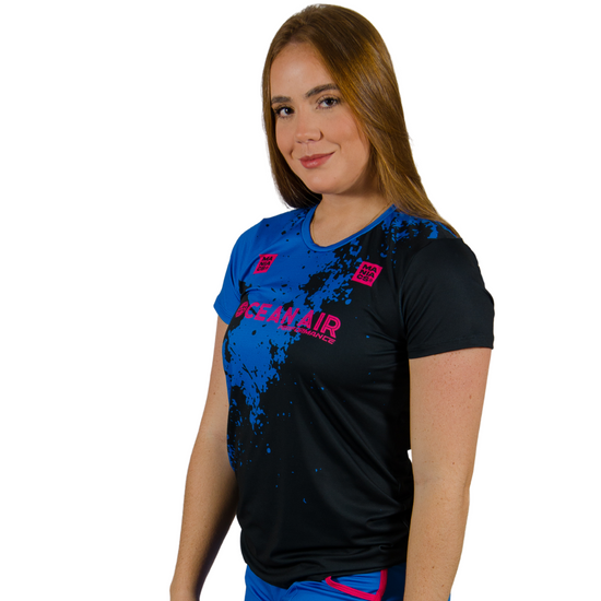 NACHO GUEDEZ 2024 SUMMER WOMEN TSHIRT BLUE / BLACK